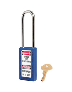 411LTBLU | Zenex padlock - Keyed different - Key retaining main