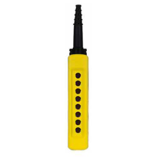 Empty pendant control station, Harmony XAC, plastic, yellow, 8 cut outs main