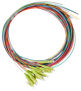FO Pigtail LC, 50/125æm OM5, 2.0m, Easy Strip, 12pcs, HLP05L122P Schrack Technik