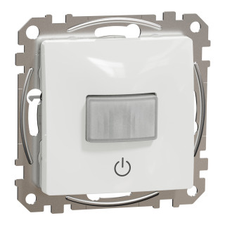 Movement detector, Sedna Design & Elements, PIR, 160Â°, 10A, white main