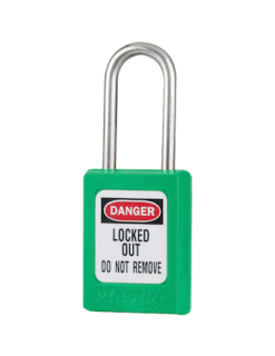 S33KAMKGRN | Zenex Padlock - Keyed Alike and Master Keyed (Master Key to order separately) padlock - NO Key retaining main