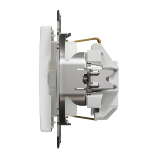 Socket-outlet, Sedna Design & Elements, 16A, 250V, side earth, white main