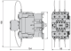 Capacitor contactor, Tesys Deca, 63kVAR at 400/415V 50Hz, 230V AC 50/60Hz coil, screw clamp terminals alt_view_2