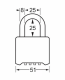 878DCOM | Black zinc resettable combination padlock - Hardened steel shackle alt_view_3
