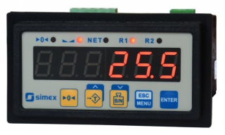 Simex SWI-94-1G3B-1-3-011 Svaru šūnu kontrolleris SWI-94, 2xREL, + 1 x AO (0/1-5V, 0/2-10V, āktīvās, neizolētas; RS485, 24V AC/DC , IP65 SWI941G3B13011 Simex main