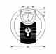 M50EURDCC | 80mm - Octagonal shackle, diam. 11mm - 4 Pin tumbler cylinder alt_view_2