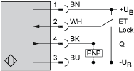 Photoelectric sensor, photo electric laser sensor, XUK, diffuse energetic, Sn 1, 2 m, 10...30 VDC, M12, XUK5LAPSMM12 alt_view_4