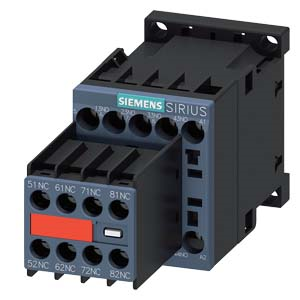 Contactor relay, 4 NO+4 NC, 24 V DC, S00, screw terminal, 3RH2244-1BB40, Siemens main
