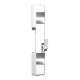 Backplane, Modicon X80, 4 slots, panel, mounitng plate or DIN rail mounting, ruggedized main