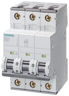 Miniature circuit breaker 400 V D=70 mm 25 kA acc. to EN 60947-2, 3-pole, C40, 5SY8340-7, Siemens main