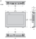 touch panel screen, Harmony ST6, 10inch wide display, 2COM, 2Ethernet, USB host and device, 24V DC alt_view_4