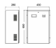 Reactive Power Compensation Cabinet 15kVAr, 400 V, 650x430x280 mm, Heavy duty,  RAM2850HG15400 Trendfin alt_view_3