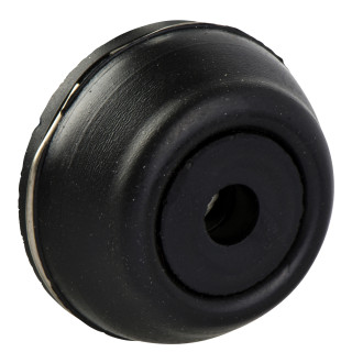 Head for push button, Harmony XAC, plastic, black, booted, operating travel 16mm, 25...+ 70 degree C