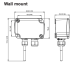 EE150-M1A3TP1T1, Model: Humidity + Temperature, Output RH / T: 0-10 V, Additional T-Sensor passive: Pt100 DIN A, Type: Wall mount, T-Unit: °C, T-Scale low: 0, T-Scale high: 50 EE150M1A3TP1T1 E + E Elektronik alt_view_4