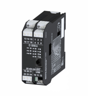 ZE-4DI-2AI-2DO 4-CH Digital Input/ 2-CH Analogue Input, 2-CH Digital Output Modbus RTU-Modbus TCP-IP ZE4DI2AI2DO Seneca main