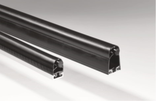 Sensor profile SP 57-3/BK 2300 mm, Contact profile SP 57-3 Alu profile C35 End caps with Cable exit version axial middle Cable length 1/2 2500 mm / 2500 mm main