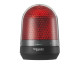 Beacon, Harmony XVR, illuminated beacon without buzzer, red, 100mm, integral LED, 12...24V DC main