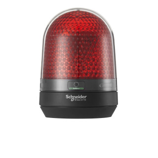 Beacon, Harmony XVR, illuminated beacon without buzzer, red, 100mm, integral LED, 12...24V DC