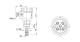 KSH-303-0 Elektrodu galva, plastmasas, 3+1 KSH3030M Nivelco alt_view_2