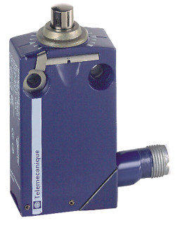 Limit switch, XCMD, metal end plunger, 1NC+1 NO, snap, M12, XCMD2110M12