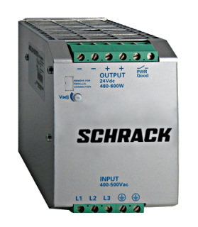 Single-phase Power Supply, pulsing,400VAC/24VDC,22A at 50°C main