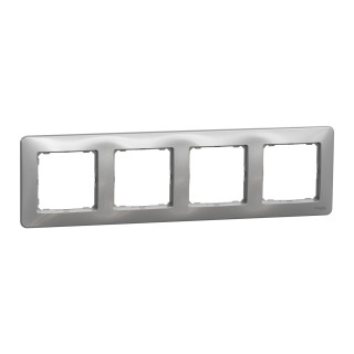 Cover frame, Sedna Design, 4 gang, aluminium