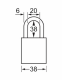 A1166KAMKGRN | Навесные замки из анодированного алюминия - Keyed Alike и Master Keyed (Master Key заказывается отдельно) - 6-контактный механизм блокировки alt_view_2