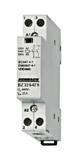 Modular contactor 25A, 1 NO + 1 NC, 230VAC, 1MW main