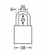 S1105BLK | Anodized Aluminium Padlocks - American Lock - Keyed Different - 6 Pins locking mechanism alt_view_2