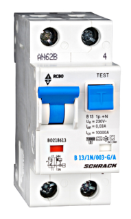 Combined MCB/RCD (RCBO) B13/1+N/30mA/Type A, G, BO218613-- Schrack Technik main