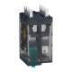 miniature plug in relay, Harmony Electromechanical Relays, 12A, 2CO, with LED, with lockable test button, flat (faston type), 24V DC alt_view_3