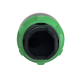 Head for illuminated push button, Harmony XB5, dark grey plastic, red flush, 22mm, universal LED, push push, unmarked alt_view_5