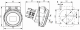 Розетка на панель, 2P+N+E, 6h, 250V, 16A, IP67, PKF16F723 Schneider Electric alt_view_2