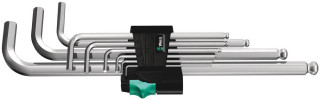 950/9 Hex-Plus 1 L-key set, metric, chrome-plated, 9 pieces, 05022087001 Wera main