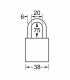 S1107BLU | Anodized Aluminium Padlocks - American Lock - Keyed Different - 6 Pins locking mechanism alt_view_2