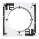 Asfora - 1-gang surface box - white main