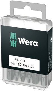 851/1 Z DIY Насадки, PH 2 x 25 мм, 10 предметов, 05072401001 Wera main
