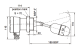 MKA-21B-0 NIVOMAG līmeņa pluds, 2"BSP; L=202mm; Nerūsējošā tērauda. MKA21B0M Nivelco alt_view_2