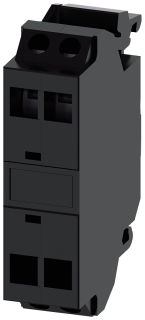 Support terminal, black, spring-type terminal, for front plate mounting, 3SU1400-1DA10-3AA0, Siemens main