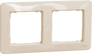 Cover frame, Sedna Design, 2 gang, beige