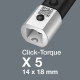 Click-Torque X 5 torque wrench for insert tools, 60-300 Nm, 14x18 x 60-300 Nm, 05075655001 Wera alt_view_2