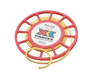 PA-02003SV40.6 - Cable Markers, '6' PA 3 mm Reel of 500 pieces, Partex main