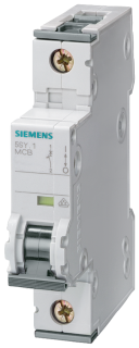Miniature circuit breaker 230/400 V D=70 mm 25 kA acc. to EN 60947-2, 1-pole, C2, 5SY8102-7, Siemens main