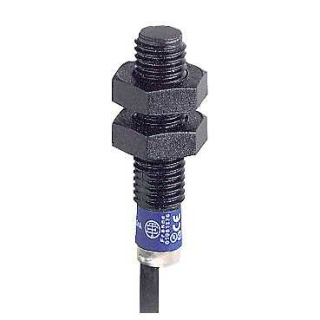 Индуктивный датчик приближения XS4 M8, L33mm, PPS, Sn2.5 mm, 12...24 VDC, cable 2 m, XS4P08PA340