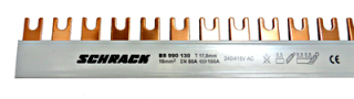C-Busbar 1-pole, 16mm², L2, 1m main