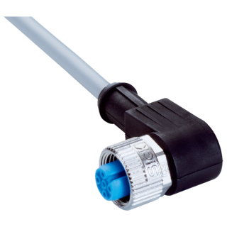 Konektors ar kabeli YG2A14-100VB3XLEAX, M12, 4-PIN, leņķiskais, mamma, kabelis 10m, IP65/IP66K/IP67, 2095898 Sick