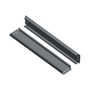 Plinth front and rear part W=1000 H=100mm stainless steel, KCSOBX1001, Schrack Technik