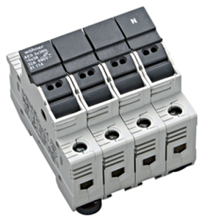 Drošinātāju blokslēdzis 32A, 10 x 38 mm, 4P, SI311140 Schrack Technik main