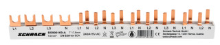 Busbar, 1xRCCB 4-pole, 8 MCB 1+N/1 MW, 12MW