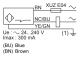 Capacitive proximity sensors XT, cylindrical Ø 32 mm, plastic, Sn 20 mm, cable 2 m, XT232A1FBL2 alt_view_4